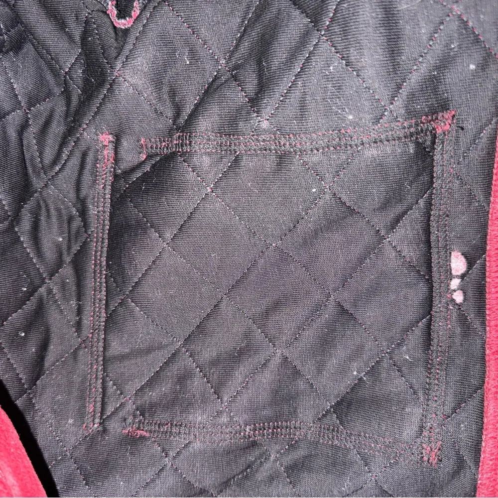 Sonia Rykiel Burgundy Quilted‎ Cropped Cotton Button Jacket Size M Rare